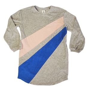 NORDSTROM STEM Colorblock Sweater Dress Top Girls 7